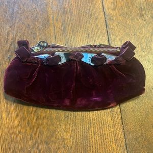 Marc Jacobs velvet clutch